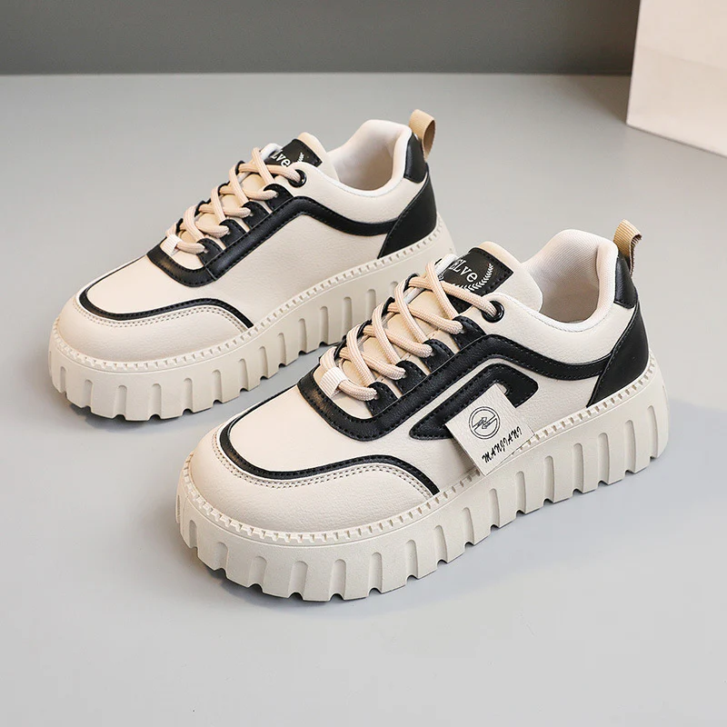 Damen modische Chunky Sneakers mit gepolstertem Futter und rutschfester Laufsohle Heidi Mode - Image 6