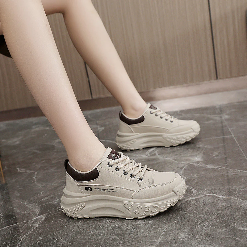 Damen modische Chunky Sneakers mit gepolsterter Sohle und stoßdämpfendem Design Heidi Mode - Image 4