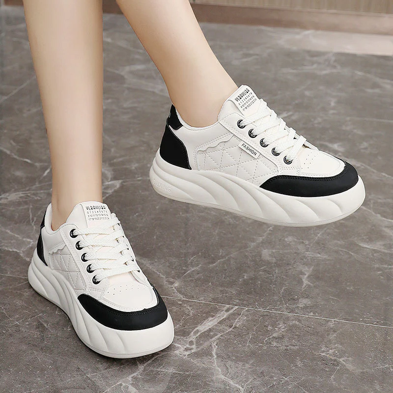 Damen modische Chunky Sneakers mit gepolsterter Sole und stylischem Design Heidi Mode - Image 3