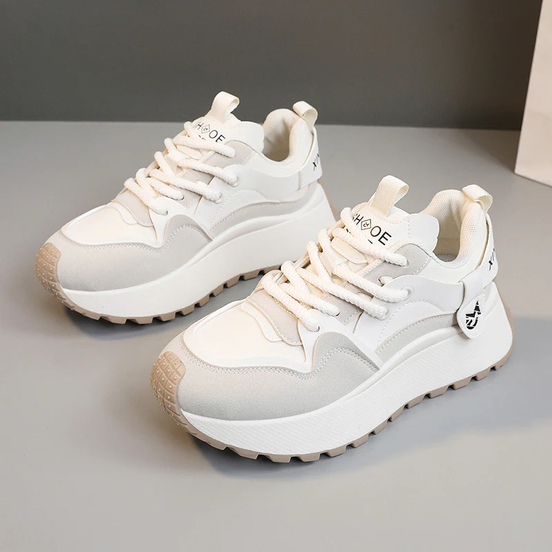 Damen modische Chunky Sneakers mit sportlichem Design und atmungsaktiver Oberflächenstruktur Heidi Mode - Image 8
