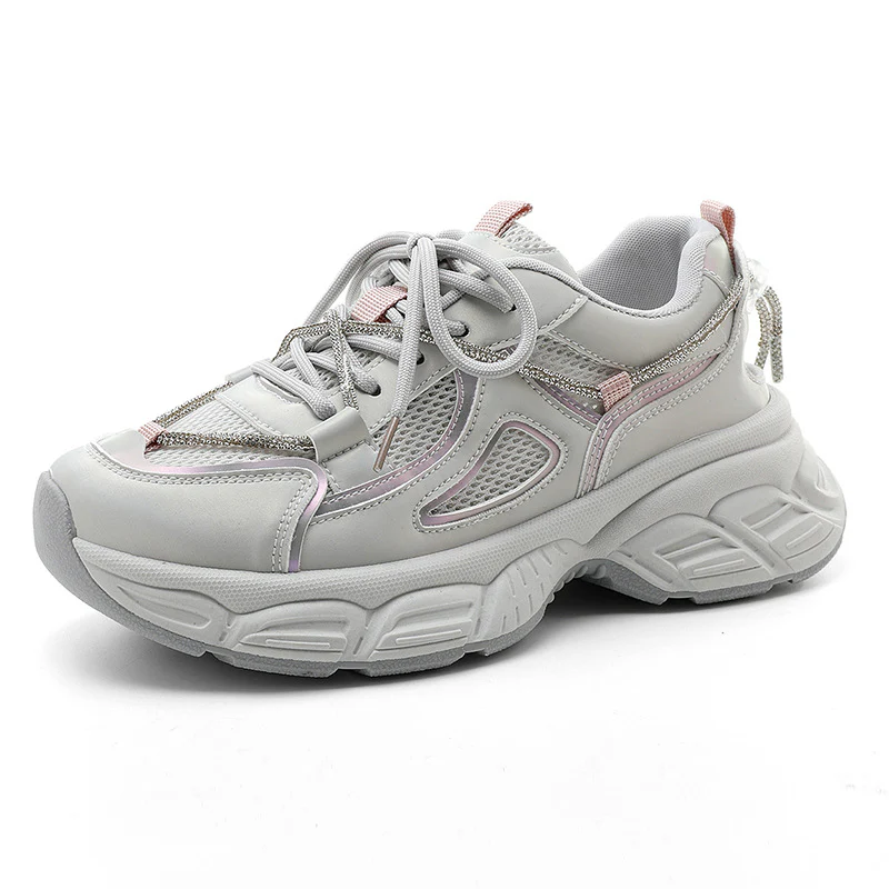 Damen modische Chunky Sneakers mit sportlicher Profilierung und atmungsaktiver Mesh-Oberfläche Heidi Mode - Image 5