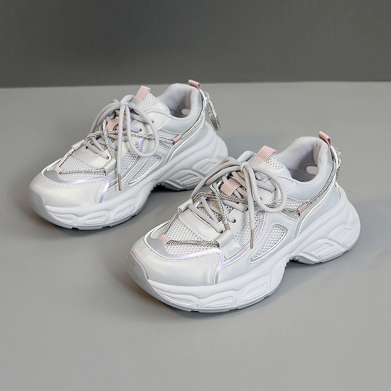 Damen modische Chunky Sneakers mit sportlicher Profilierung und atmungsaktiver Mesh-Oberfläche Heidi Mode - Image 7