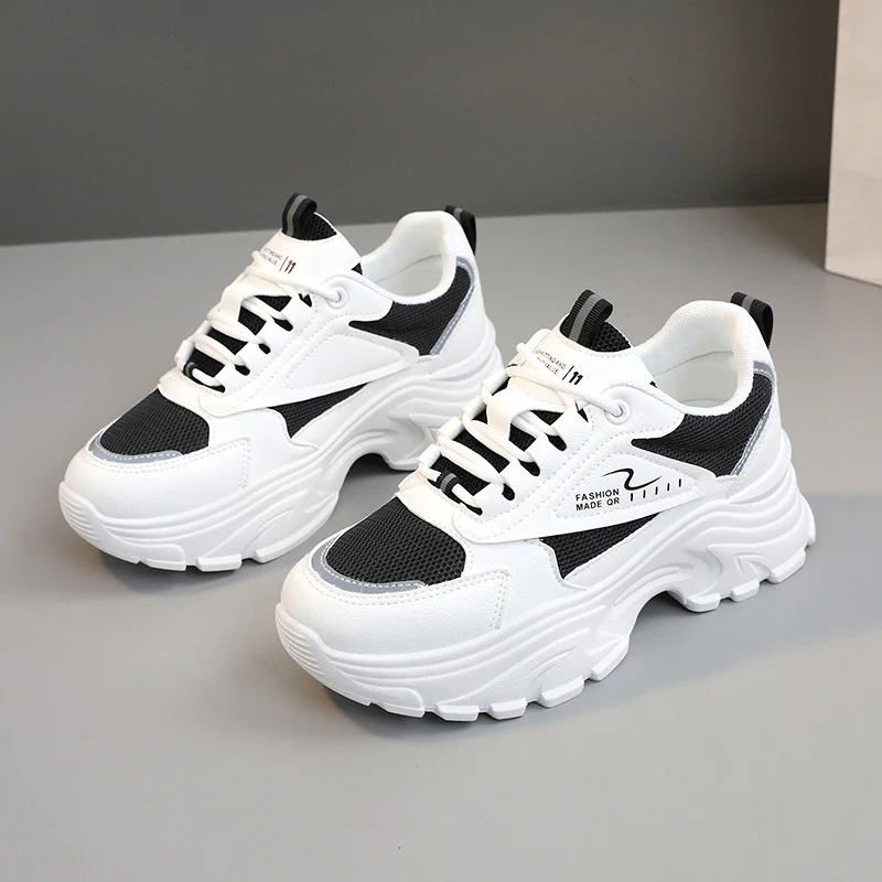 Damen modische Chunky Sneakers mit trendigem Design und stoßdämpfender Sohle Heidi Mode - Image 2