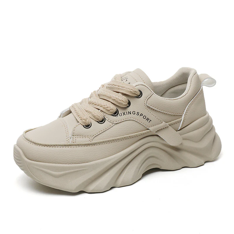 Damen modische Chunky Sneakers mit verstärktem Sohlenprofil und atmungsaktiver Obermaterialstruktur Heidi Mode - Image 5