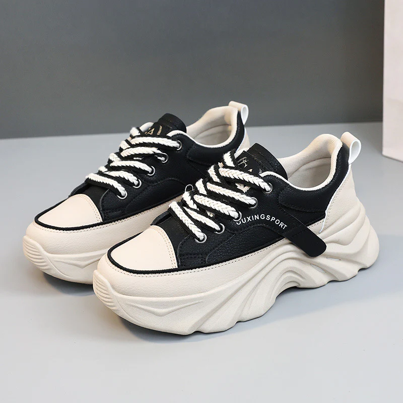 Damen modische Chunky Sneakers mit verstärktem Sohlenprofil und atmungsaktiver Obermaterialstruktur Heidi Mode - Image 7
