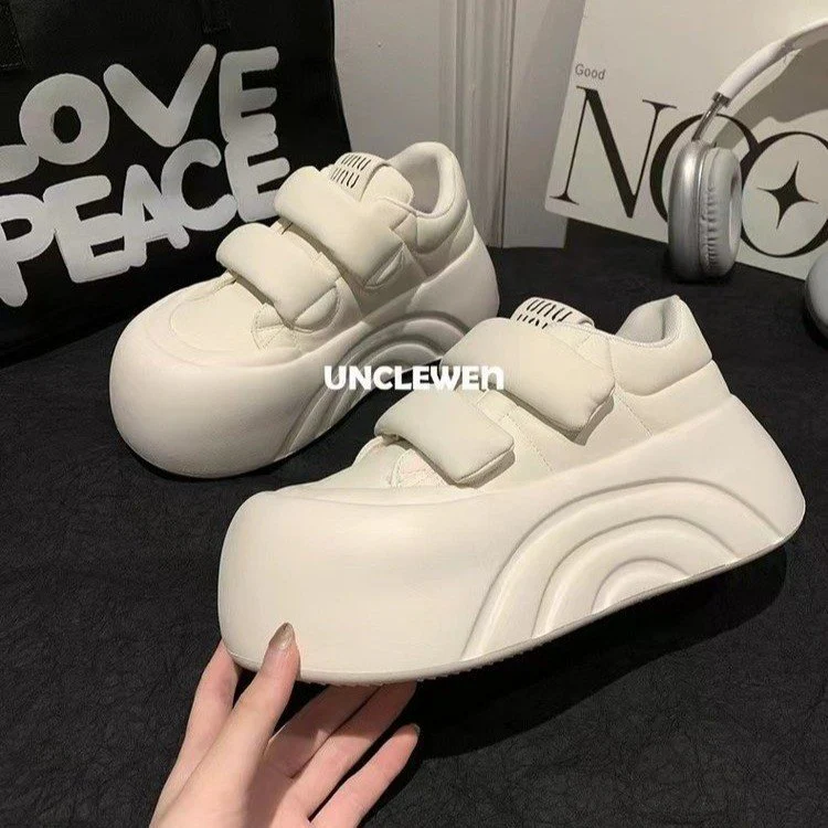 Damen Modische Chunky Sneakers mit verstellbarem Klettverschluss und ergonomischer Sohle Heidi Mode - Image 3