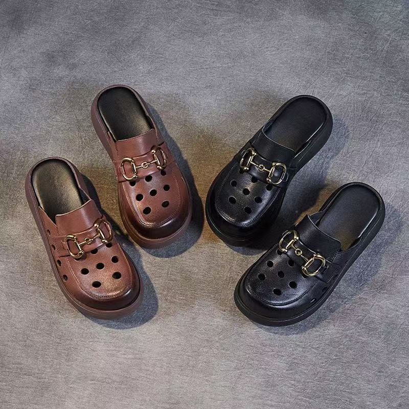 Damen Modische Clogs mit elegantem Schnallen-Design Heidi Mode - Image 3