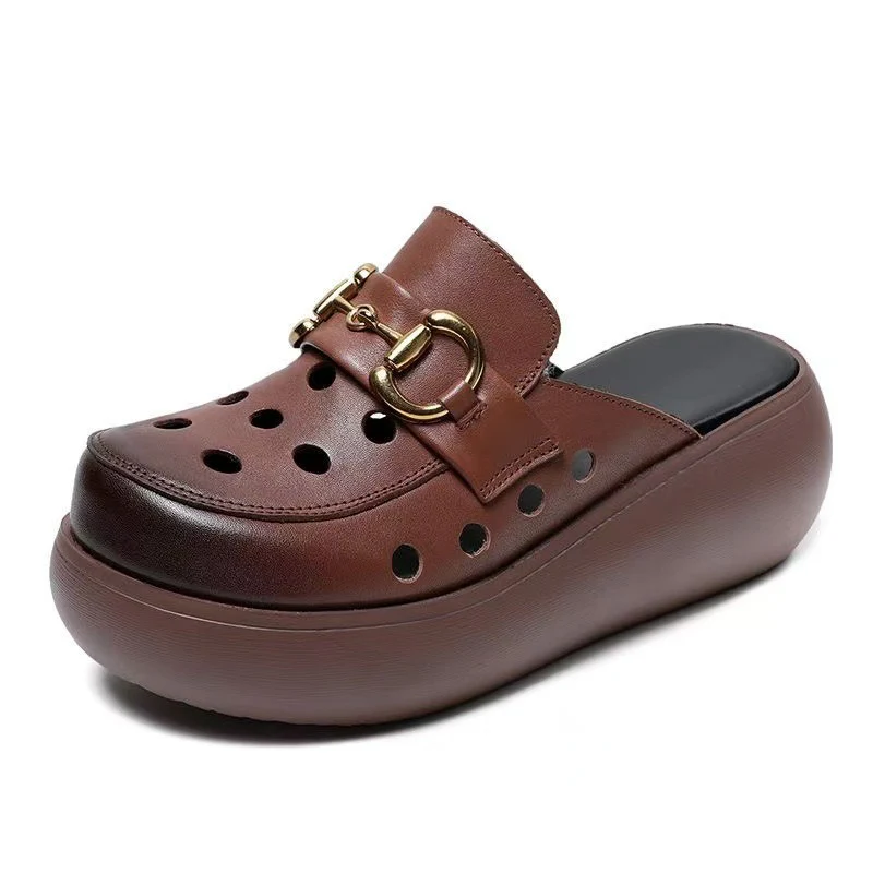 Damen Modische Clogs mit elegantem Schnallen-Design Heidi Mode - Image 4