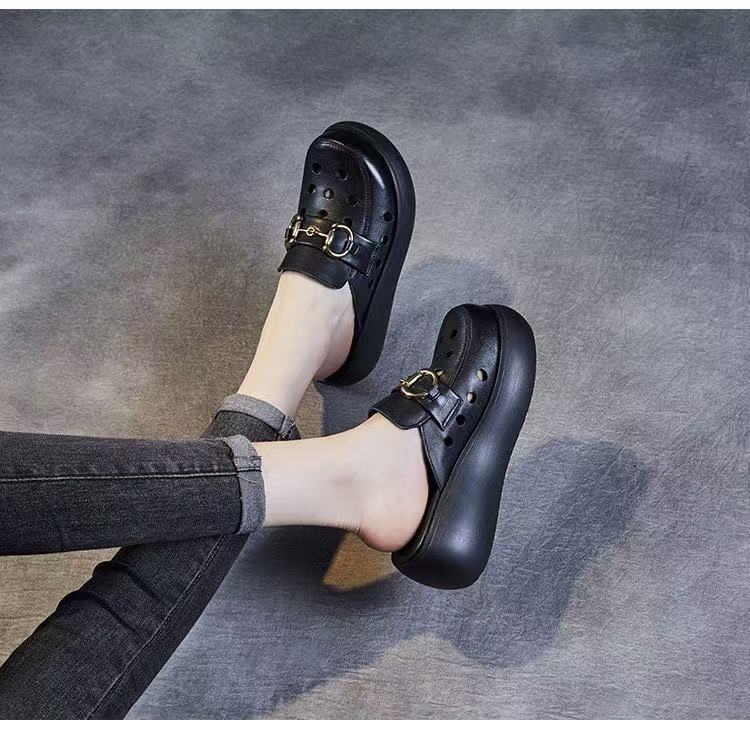 Damen Modische Clogs mit elegantem Schnallen-Design Heidi Mode - Image 7