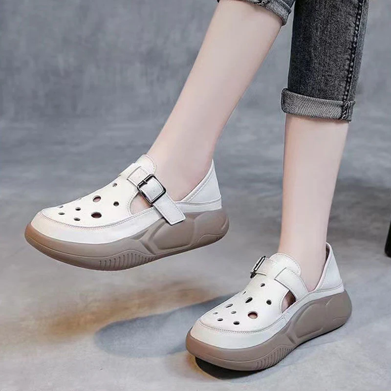 Damen modische Clogs mit praktischer Schnalle Heidi Mode - Image 4