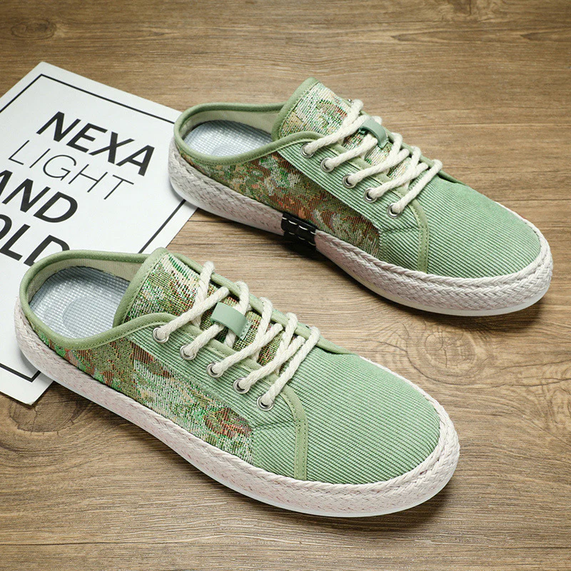 Damen Modische Espadrilles mit trendy Camouflage-Design und elastischem Einschlupf Heidi Mode - Image 4