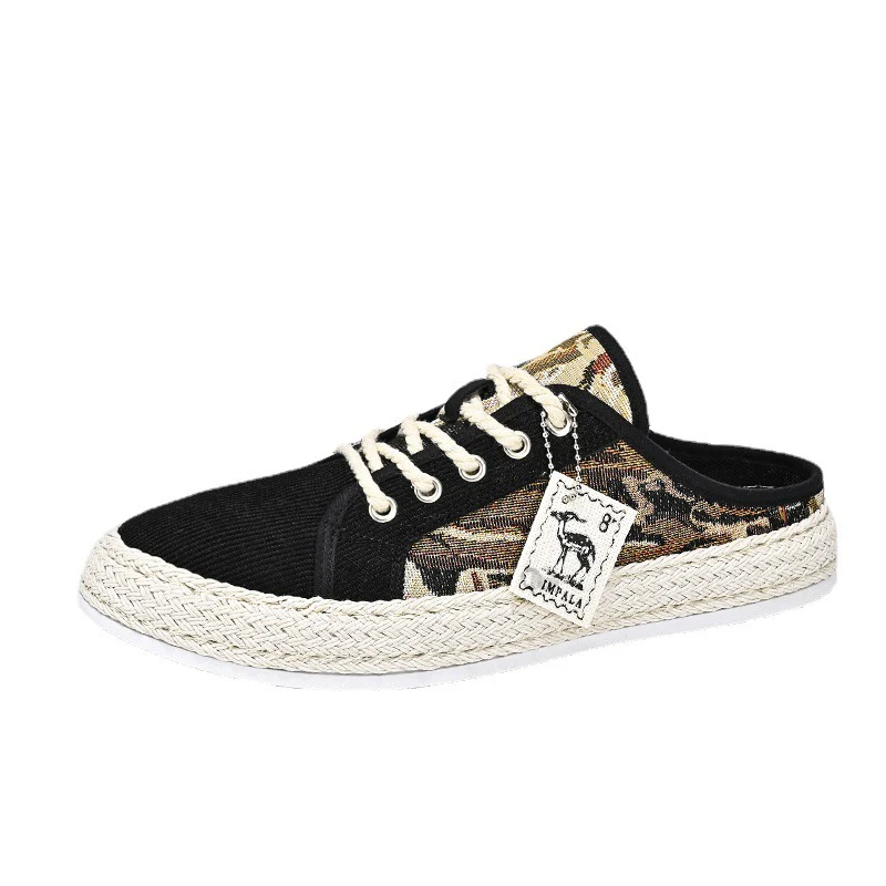Damen Modische Espadrilles mit trendy Camouflage-Design und elastischem Einschlupf Heidi Mode - Image 5