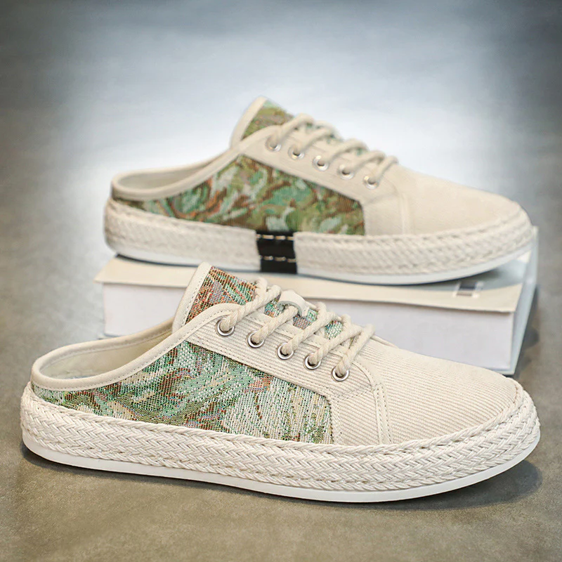 Damen Modische Espadrilles mit trendy Camouflage-Design und elastischem Einschlupf Heidi Mode - Image 8