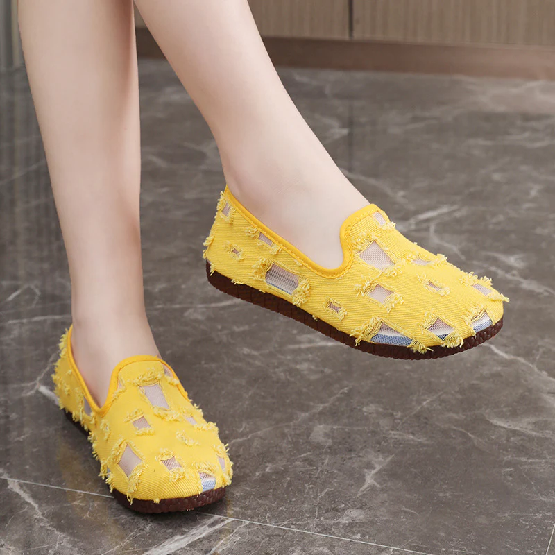 Damen modische Freizeitschuhe mit durchlässigem Obermaterial und rutschfester Sohle Heidi Mode - Image 3