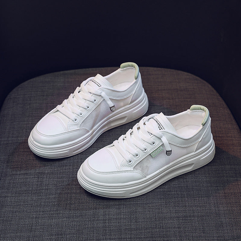 Damen modische Freizeitsneaker mit atmungsaktiver Mesh-Oberfläche und stoßdämpfendem Sohlenprofil Heidi Mode - Image 2
