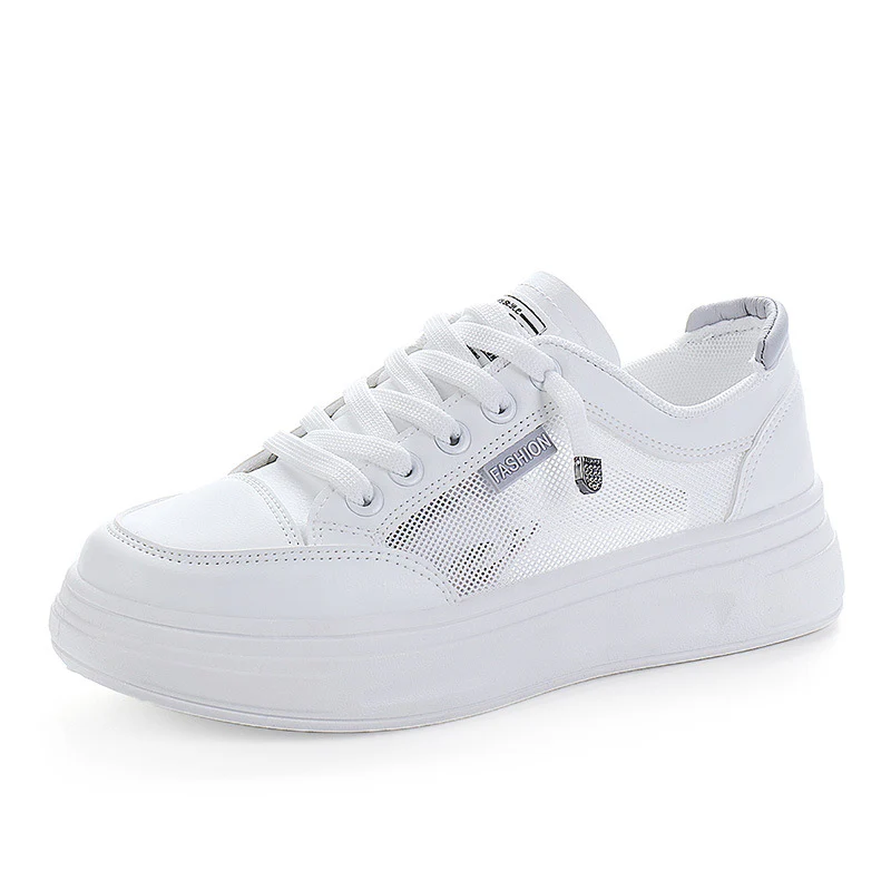 Damen modische Freizeitsneaker mit atmungsaktiver Mesh-Oberfläche und stoßdämpfendem Sohlenprofil Heidi Mode - Image 5