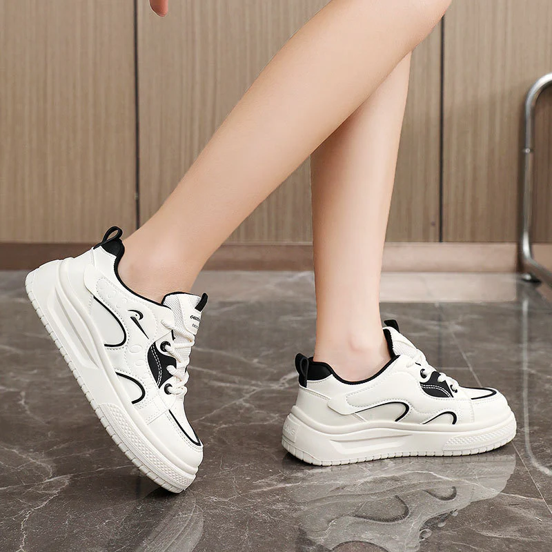 Damen modische Freizeitsneaker mit atmungsaktiver Oberflächenstruktur und dämpfender Sohle Heidi Mode - Image 3