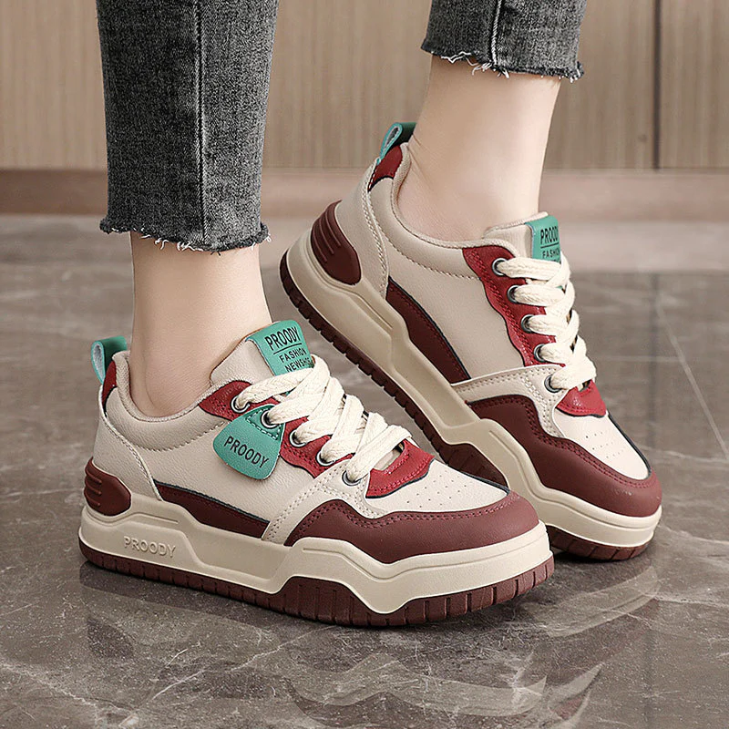 Damen modische Freizeitsneaker mit atmungsaktiver Oberflächenstruktur und rutschfester Sohle Heidi Mode - Image 3