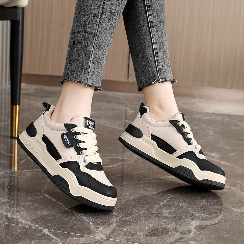 Damen modische Freizeitsneaker mit atmungsaktiver Oberflächenstruktur und rutschfester Sohle Heidi Mode - Image 4
