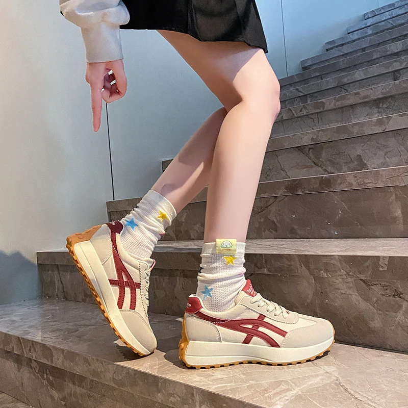 Damen modische Freizeitsneaker mit elastischem Obermaterial und dämpfender Laufsohle Heidi Mode - Image 4