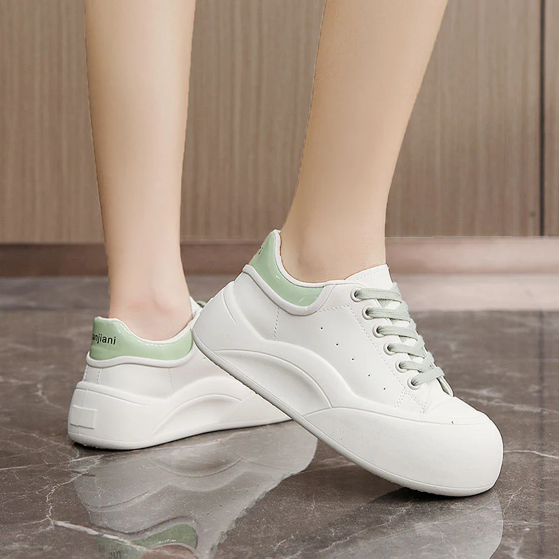 Damen modische Freizeitsneaker mit robustem Sohlenprofil und atmungsaktiver Obermaterialstruktur Heidi Mode - Image 3