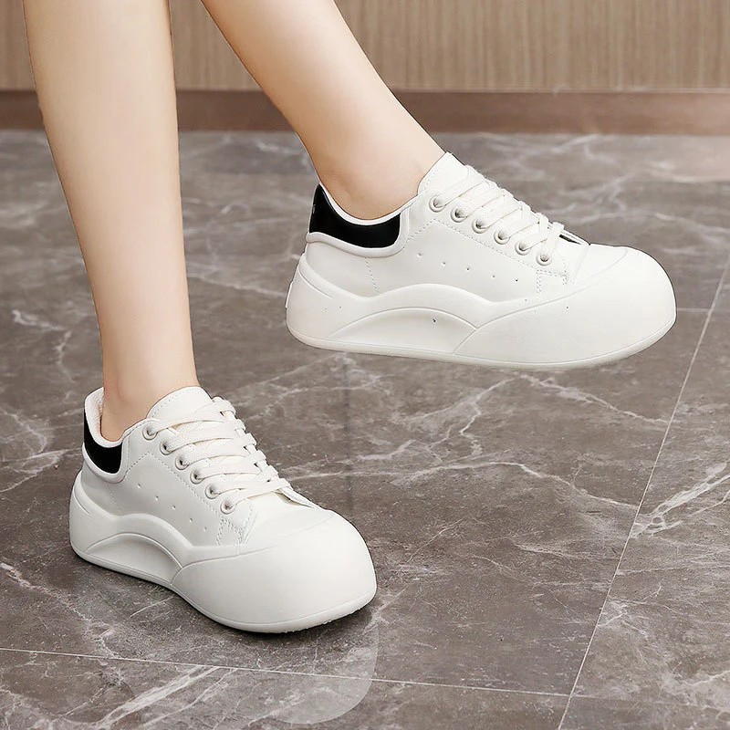 Damen modische Freizeitsneaker mit robustem Sohlenprofil und atmungsaktiver Obermaterialstruktur Heidi Mode - Image 4