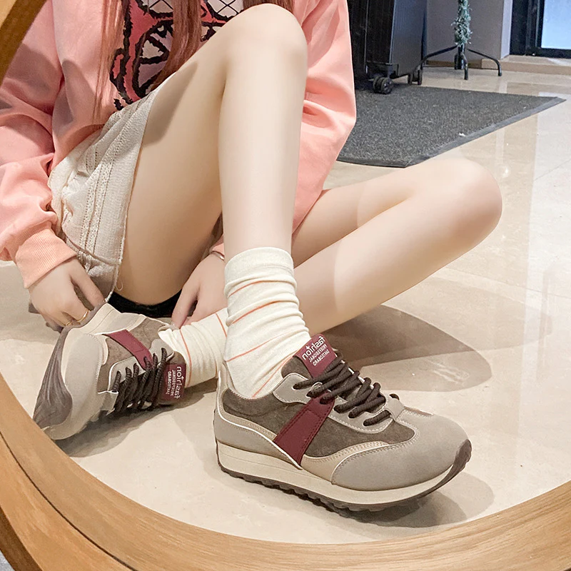 Damen modische Freizeitsneaker mit strapazierfähiger Oberfläche und dämpfendem Sohlenprofil Heidi Mode - Image 4