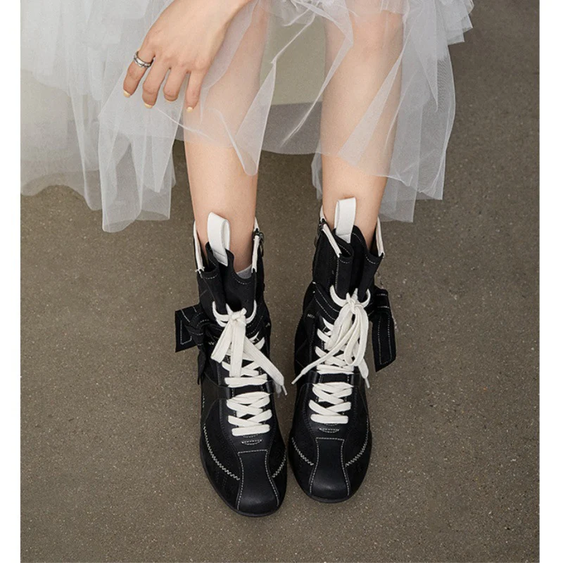 Damen modische Freizeitstiefel mit stylishen Schnürdetails und hohem Komfort Heidi Mode - Image 7