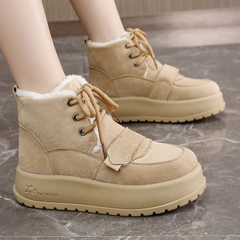 Damen modische gefütterte Winterstiefel mit rutschfester Sohle Heidi Mode - Image 3