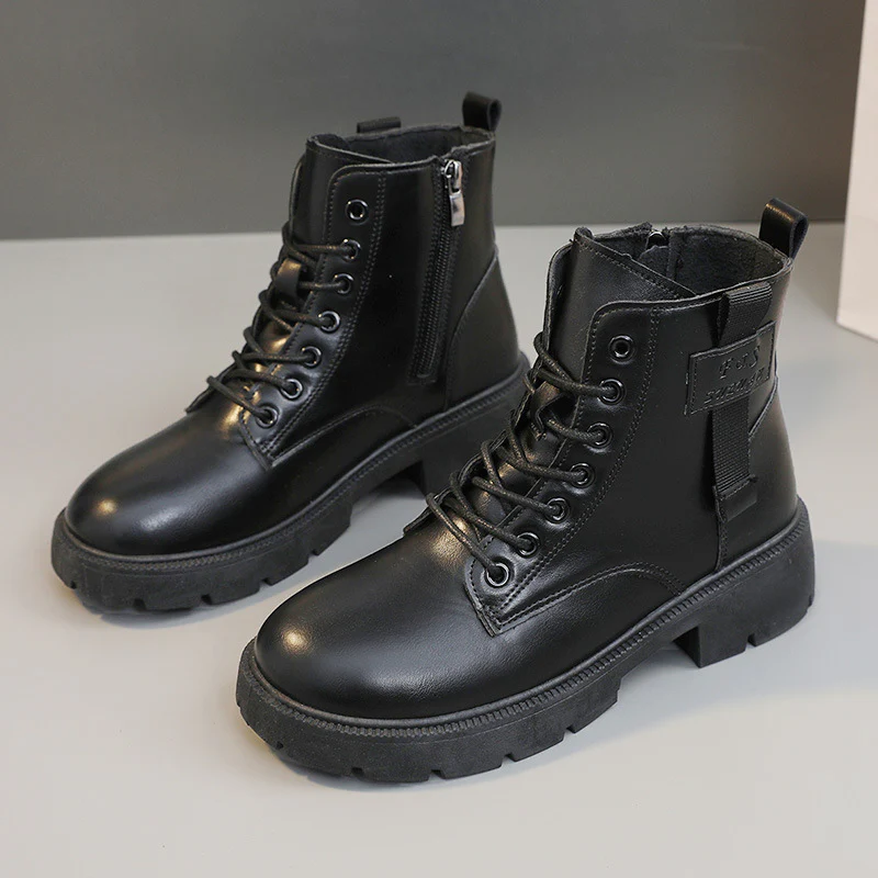 Damen Modische Halbstiefel mit praktischer Schnürung und robustem Reißverschluss Heidi Mode - Image 6