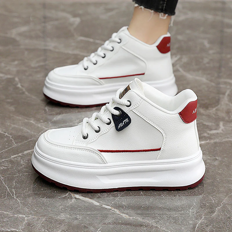 Damen modische High-Top Sneaker mit dämpfender Sohle und atmungsaktiver Obermaterialstruktur Heidi Mode - Image 4