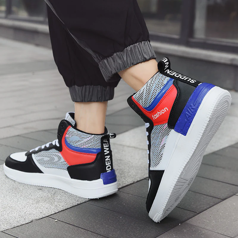 Damen Modische High-Top Sneakers mit atmungsaktiver Mesh-Oberfläche und dämpfender Sohle Heidi Mode - Image 2