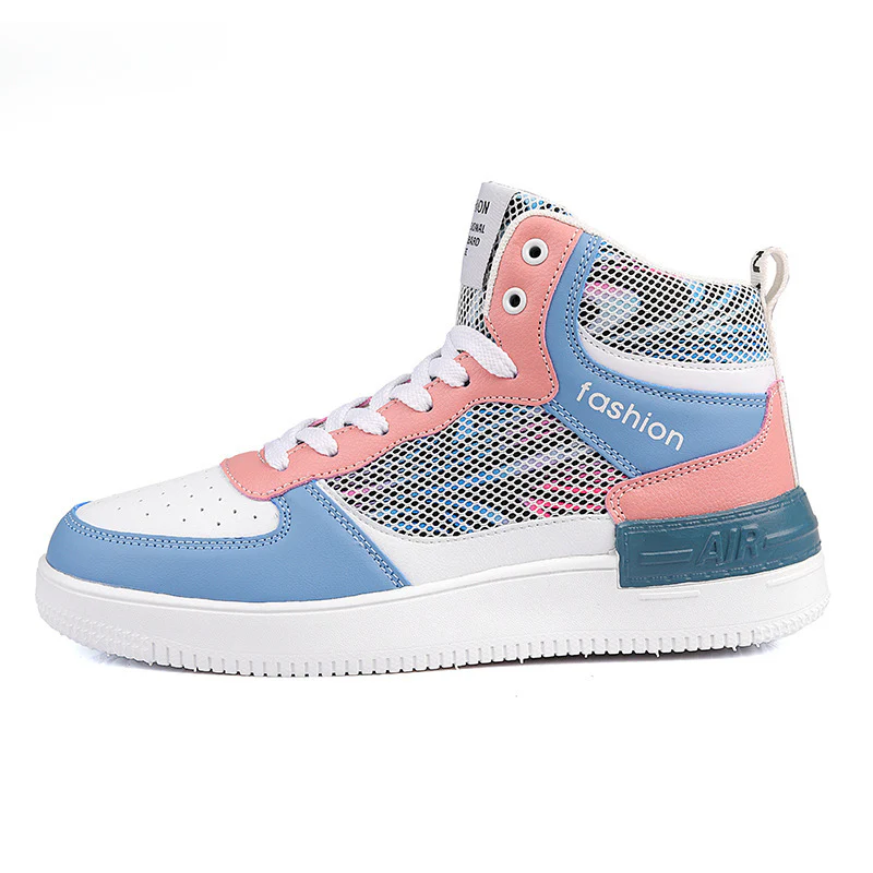 Damen Modische High-Top Sneakers mit atmungsaktiver Mesh-Oberfläche und dämpfender Sohle Heidi Mode - Image 7
