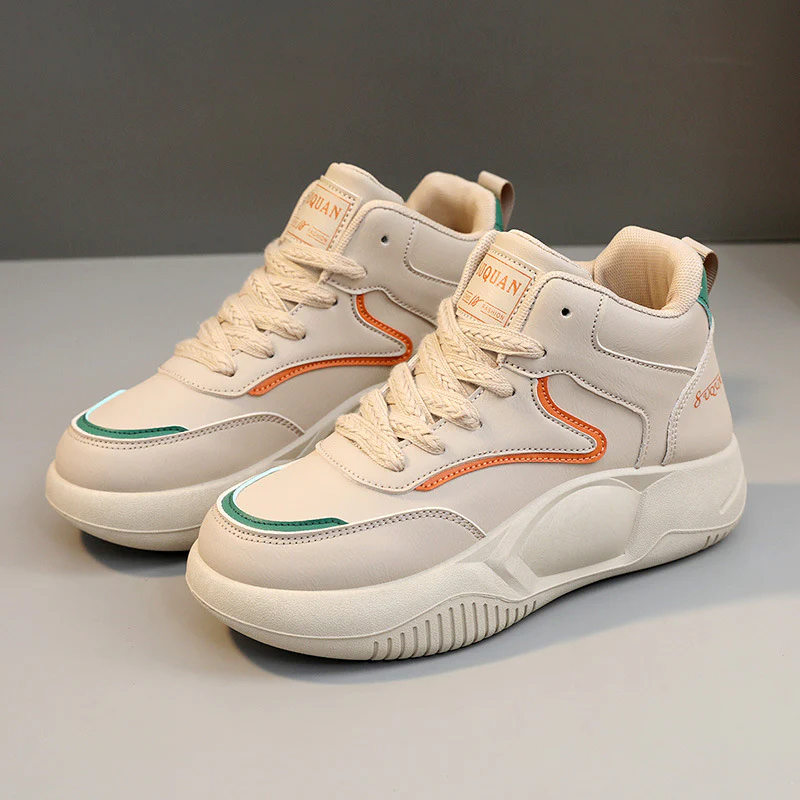 Damen modische High-Top Sneakers mit atmungsaktiver Oberfläche und flexibler Sohle Heidi Mode - Image 7