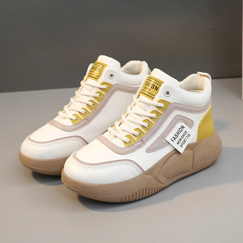 Damen Modische High-Top Sneakers mit atmungsaktiver Struktur und dämpfender Sohle Heidi Mode - Image 7