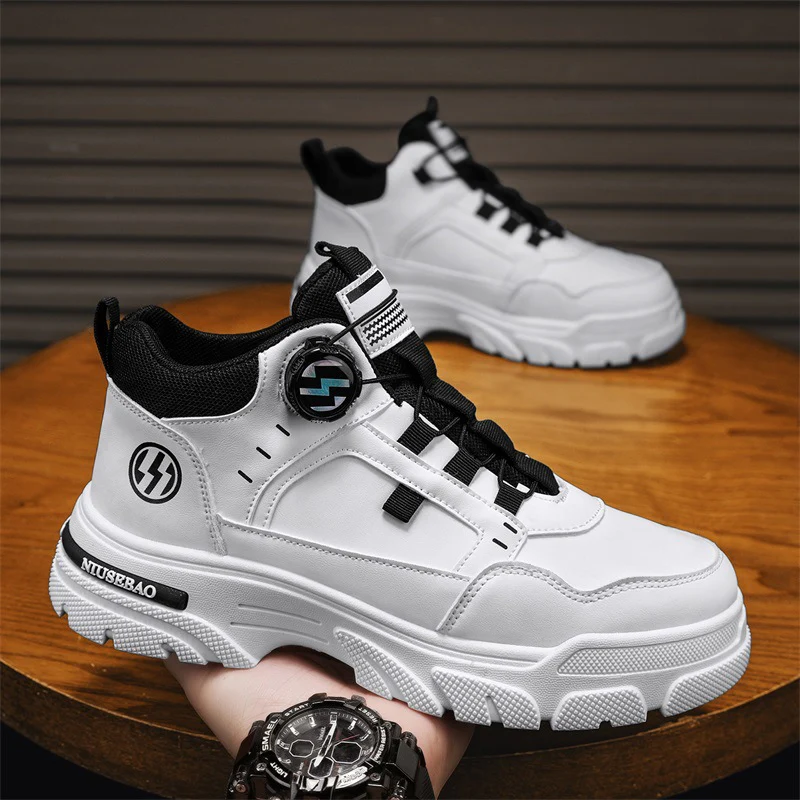 Damen modische High-Top Sneakers mit atmungsaktiver Struktur und innovativer Schnürtechnologie Heidi Mode - Image 2