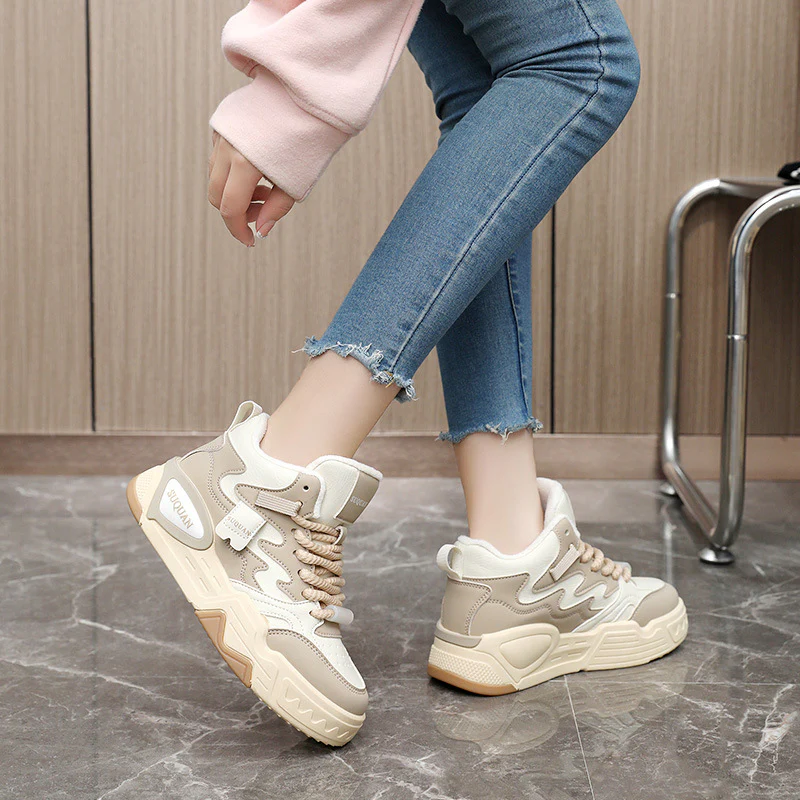 Damen modische High-Top Sneakers mit bequemer Dämpfung und griffiger Laufsohle Heidi Mode - Image 3