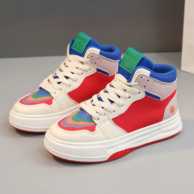 Damen modische High-Top Sneakers mit bunten Akzenten und atmungsaktivem Obermaterial Heidi Mode - Image 8