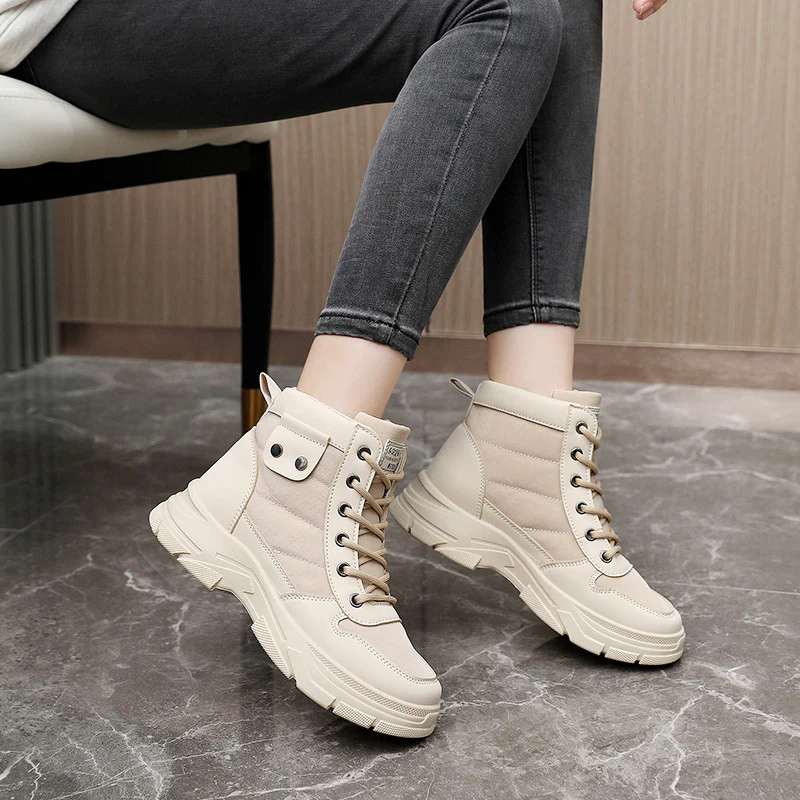 Damen modische High-Top Sneakers mit dämpfendem Profil und verstärktem Kragen Heidi Mode - Image 4