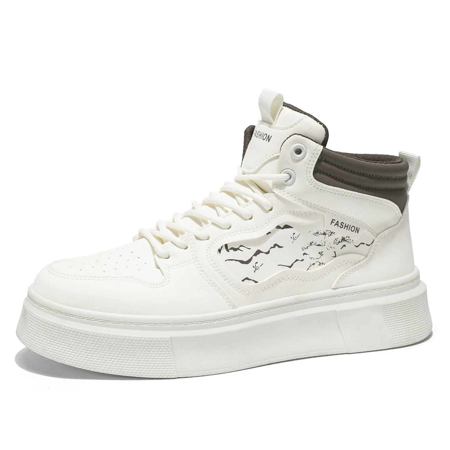 Damen modische High-Top Sneakers mit dämpfendem Sohlenprofil und robuster Verarbeitung Heidi Mode - Image 5