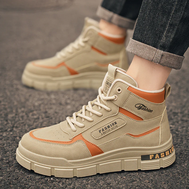 Damen Modische High-Top Sneakers mit dämpfendem Sohlenprofil und strapazierfähigem Obermaterial Heidi Mode - Image 4