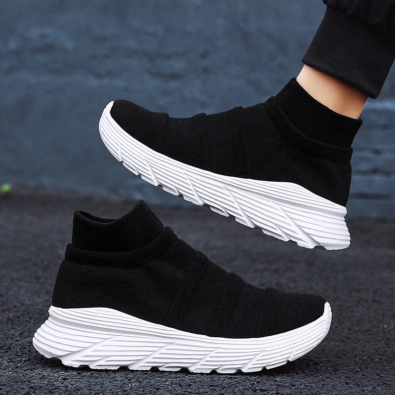 Damen Modische High-Top Sneakers mit elastischem Obermaterial Heidi Mode - Image 2