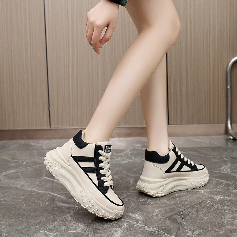 Damen modische High-Top Sneakers mit ergonomischem Komfort und robustem Profil Heidi Mode - Image 3