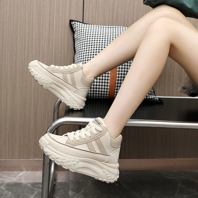 Damen modische High-Top Sneakers mit ergonomischem Komfort und robustem Profil Heidi Mode - Image 4
