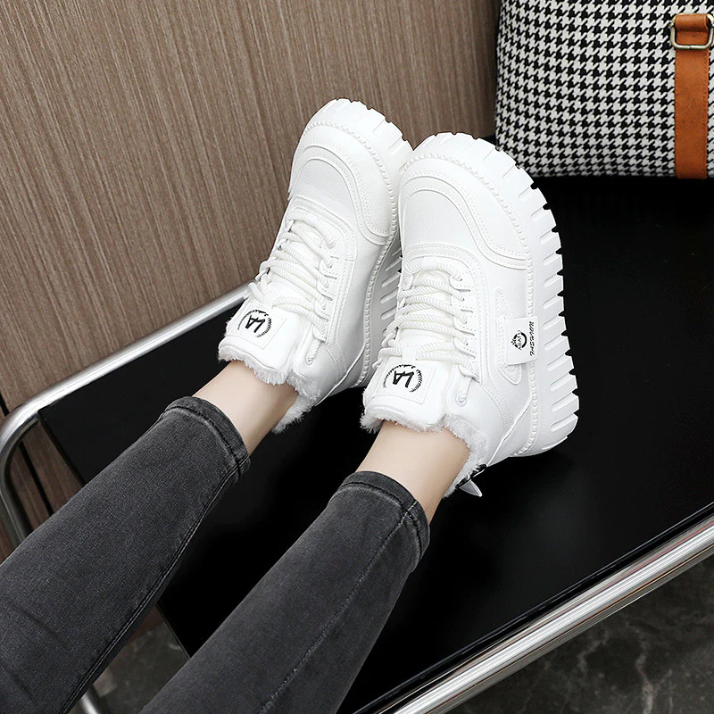 Damen modische High-Top Sneakers mit gefüttertem Innenfutter und rutschfester Sohle Heidi Mode - Image 4