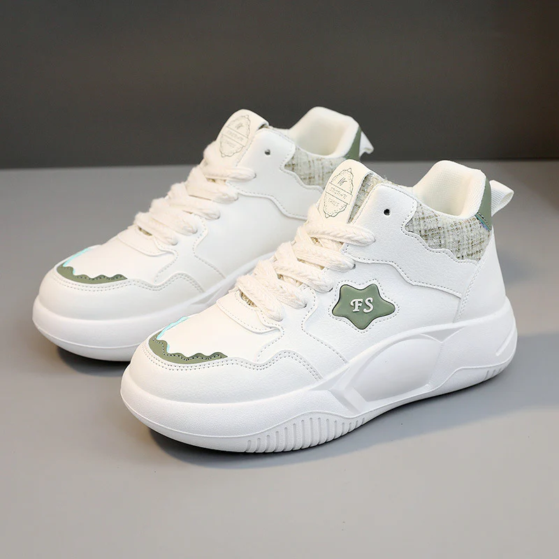 Damen modische High-Top Sneakers mit gepolstertem Kragen und rutschfester Sohle Heidi Mode - Image 7