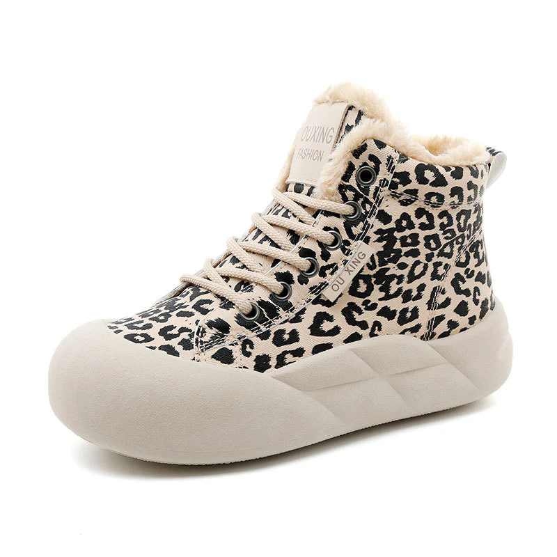 Damen modische High-Top Sneakers mit kuscheligem Innenfutter Heidi Mode - Image 5