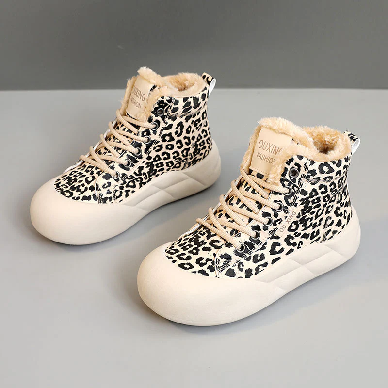 Damen modische High-Top Sneakers mit kuscheligem Innenfutter Heidi Mode - Image 6