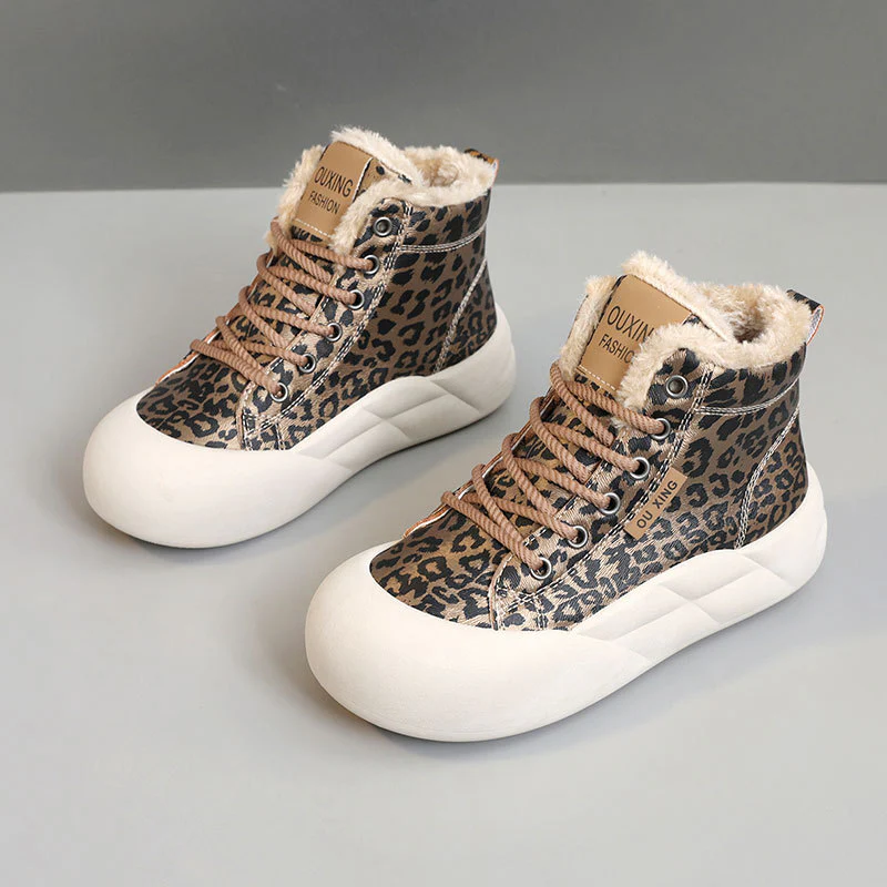 Damen modische High-Top Sneakers mit kuscheligem Innenfutter Heidi Mode - Image 7