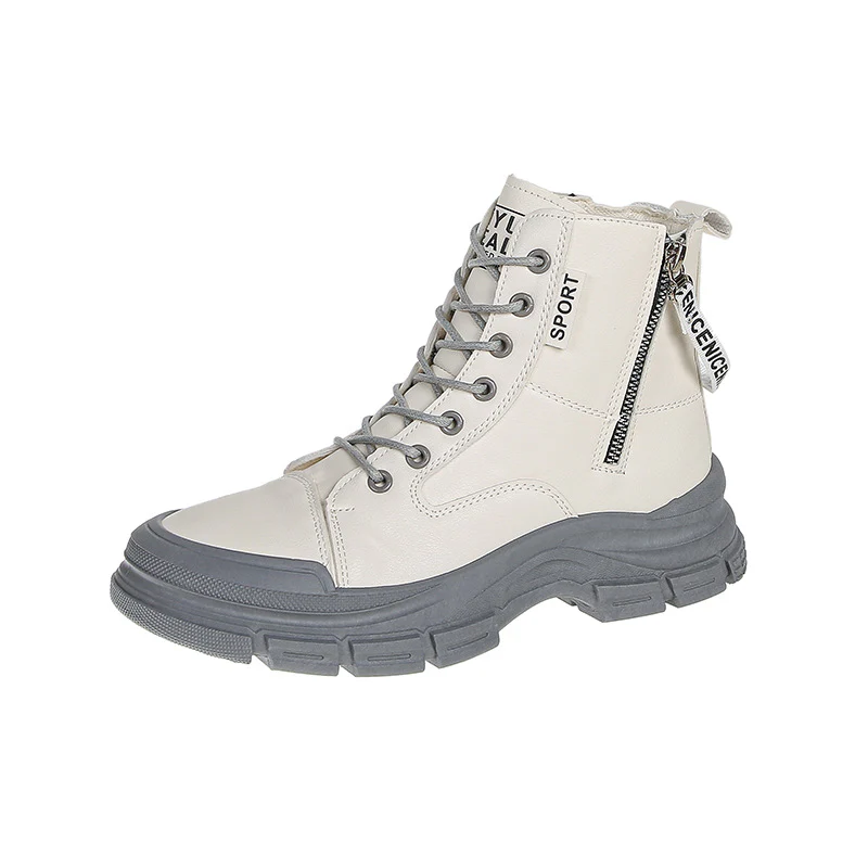 Damen modische High-Top Sneakers mit praktischem Reißverschluss und atmungsaktiver Sohle Heidi Mode - Image 7